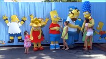Meeting The Simpsons (Homer, Marge, Bart, Lisa) Krusty The Clown with Sideshow Bob Universal Studios