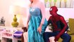 Spiderman, Frozen Elsa & Spiderbaby! Pink Spidergirl, Baby Farts & Joker! Superhero Fun in Real Lif