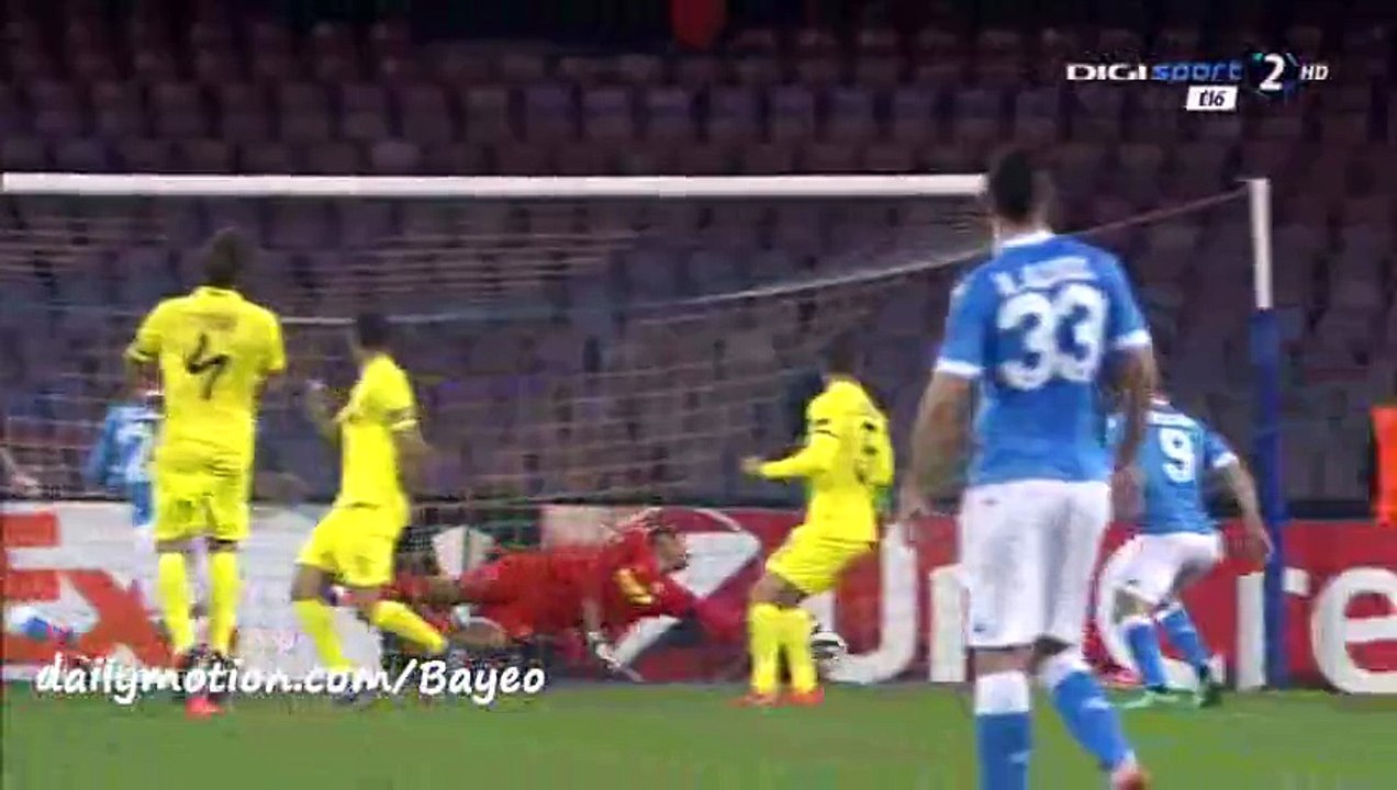 All Goals HD - Napoli 1-1 Villarreal - 25-02-2016