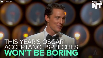 R.I.P Boring Oscar Speeches