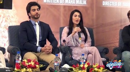 Ayeza Khan and Imran Abbas Interacting with the Press