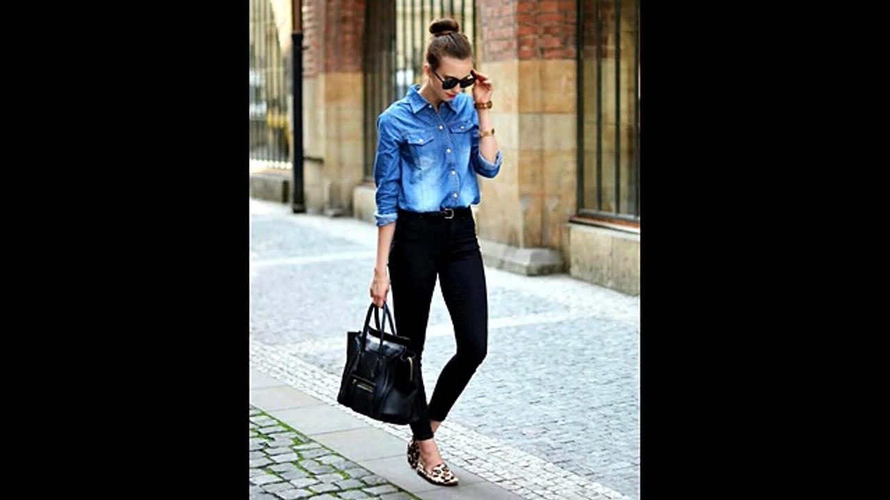 DENIM OUTFITS-cómo combinar una camisa vaquera