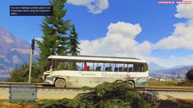 GTA 5 Online Funny Moments Gameplay - Chrome Car Chase, Jumps, Bus Trick, Dump Truck (Multiplayer)