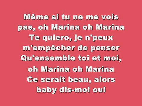 Karaoké - KeenV - Dis-moi oui (Marina) - Instrumental