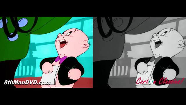 LOONEY TUNES: Porky Pigs Feat (2016 Newly Colorized Preview HD 1080p)