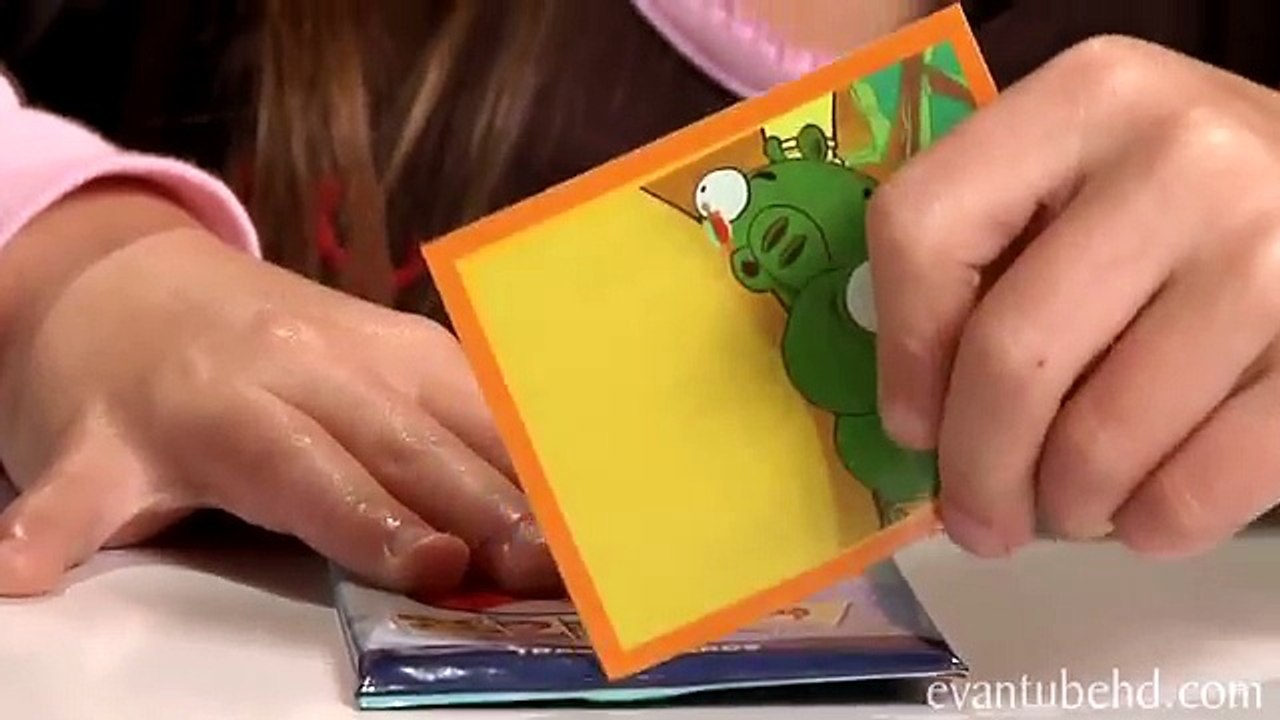 PART 2 - Angry Birds TRADING CARDS & STICKERS Review by EvanTubeHD (PART 2)