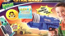 HAN SOLO LAUNCHER GUN - Angry Birds Star Wars Toy Koosh - TOTAL DESTRUCTION!!!