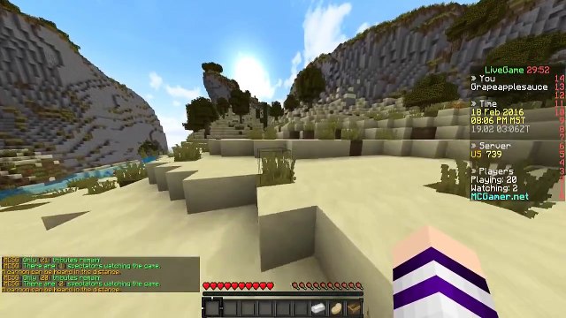Minecraft Hunger Games: Game 383 One Heart Hero!