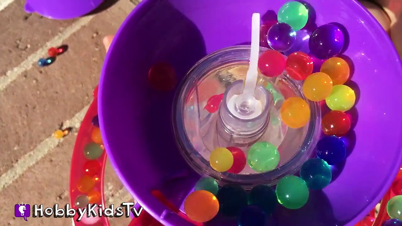 Orbeez Swirl n Whirl! Batman + Spiderman Lego Heads w/HobbyBear Toy Review, HobbyKidsTV