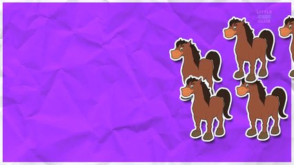 Counting Horses | Learn numbers from 1 to 6