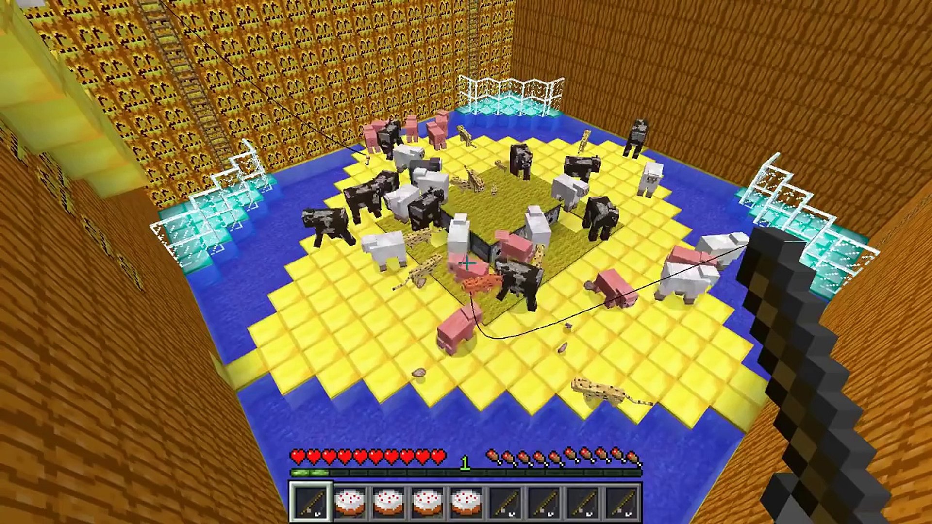 ⁣PAT And JEN PopularMMOs | Minecraft TREASURE HUNTING GAME! THEMEPARK 8