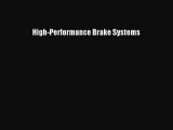 Download High-Performance Brake Systems PDF Book Free