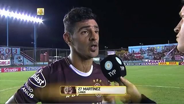 Martínez: No hay mucha diferencia . Estudiantes 0 - Lanús 1. Fecha 1. Primera División 2016.
