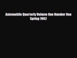 [PDF] Automobile Quarterly Volume One Number One Spring 1962 [Read] Online