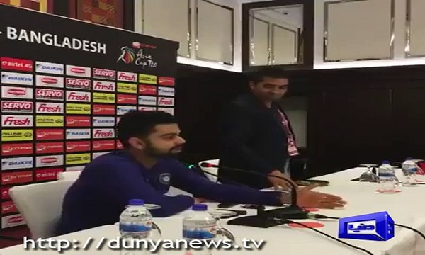 Virat Kholi praising pakistani bowler Muhammad Amir