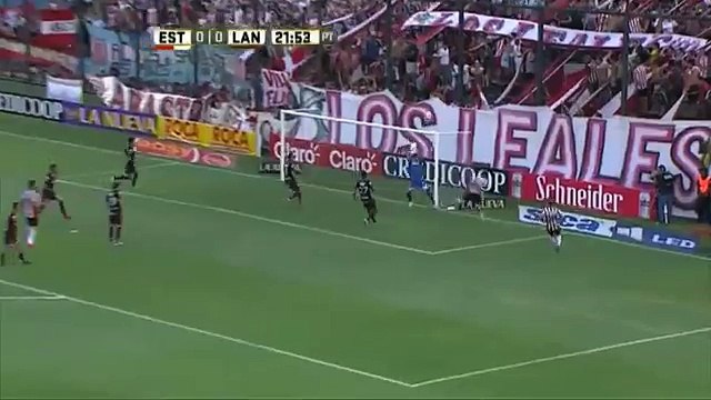 Schunke no supo definir. Estudiantes 0 - Lanús 0. Fecha 1. Primera División 2016.