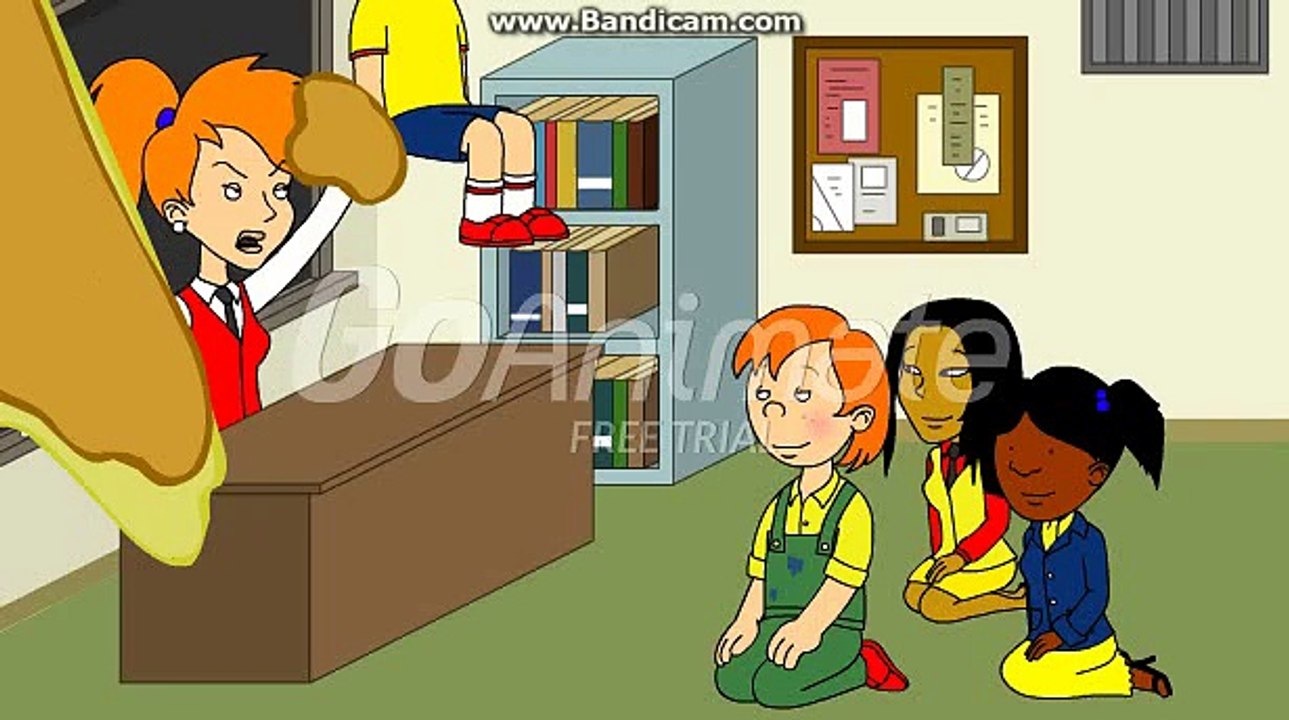 Caillou Poops On His Teacher and gets Grounded - Dailymotion Video