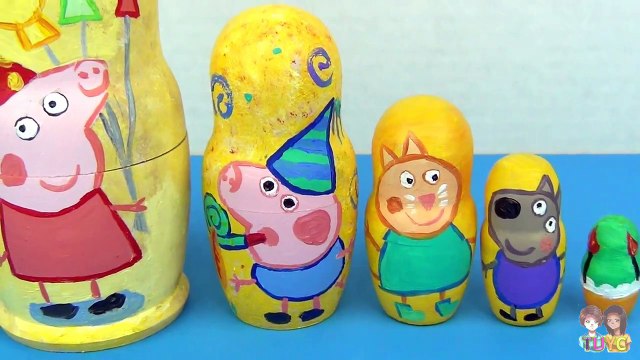 Peppa Pig Nesting Matryoshka Dolls, Stacking Cups with George, Bubble Guppies, Minnie Mouse / TUYC