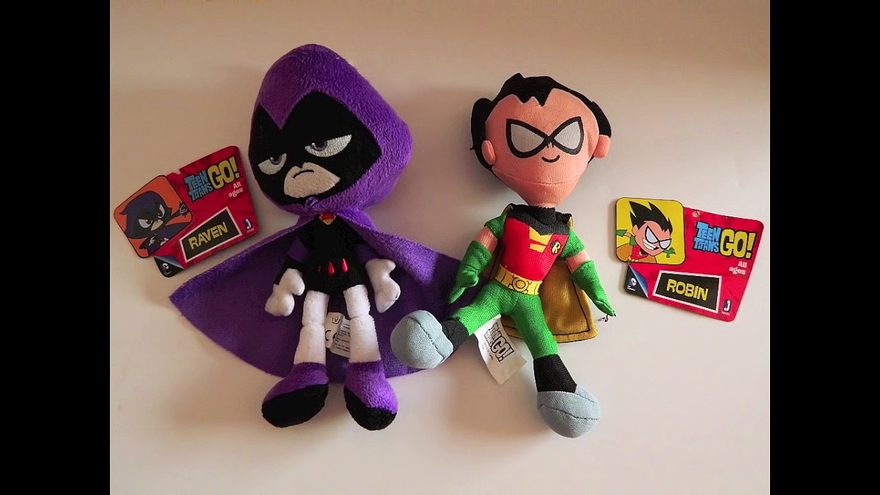 Teen Titans Go! Raven and Robin Plush Doll Toys Funny Episode