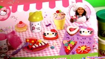 Play Doh Hello Kitty Pastry Shop Donuts Ice Cream Cupcakes La Pâtisserie Mallette ハロ�