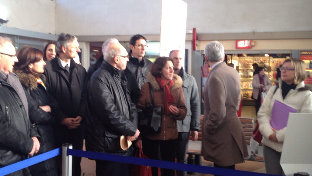 Hervé Morin en visite le 25 février 2016 à Lisieux