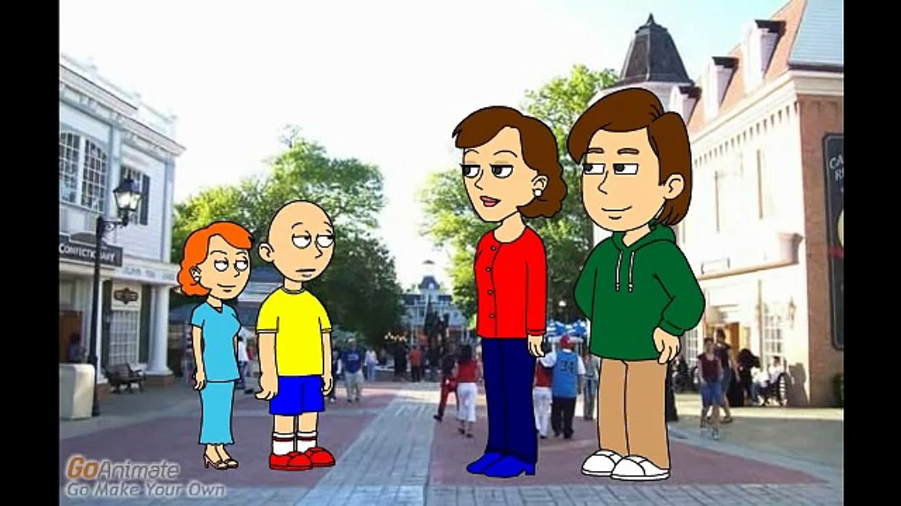 Caillou misbehaves at Six Flags