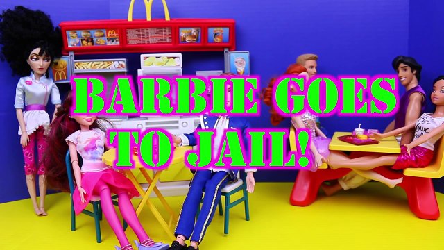 BARBIE GOES TO JAIL & Barbie Dead Part 3 + Disney Princess Dolls & Barbie McDonalds DisneyCarToys