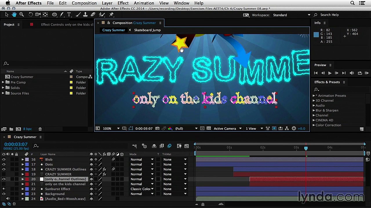 017 Auto-animating text with the Scribble effect - After Effects Techniques