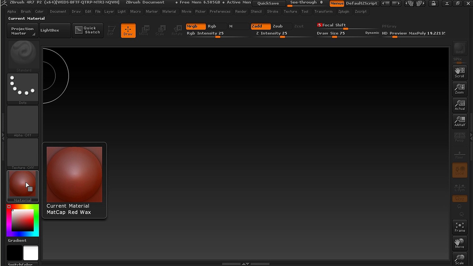 ⁣2-Interface Basics - Introduction to ZBrush 4R7