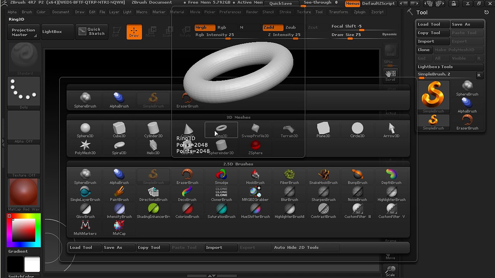 ⁣3-ZBrush process - Introduction to ZBrush 4R7