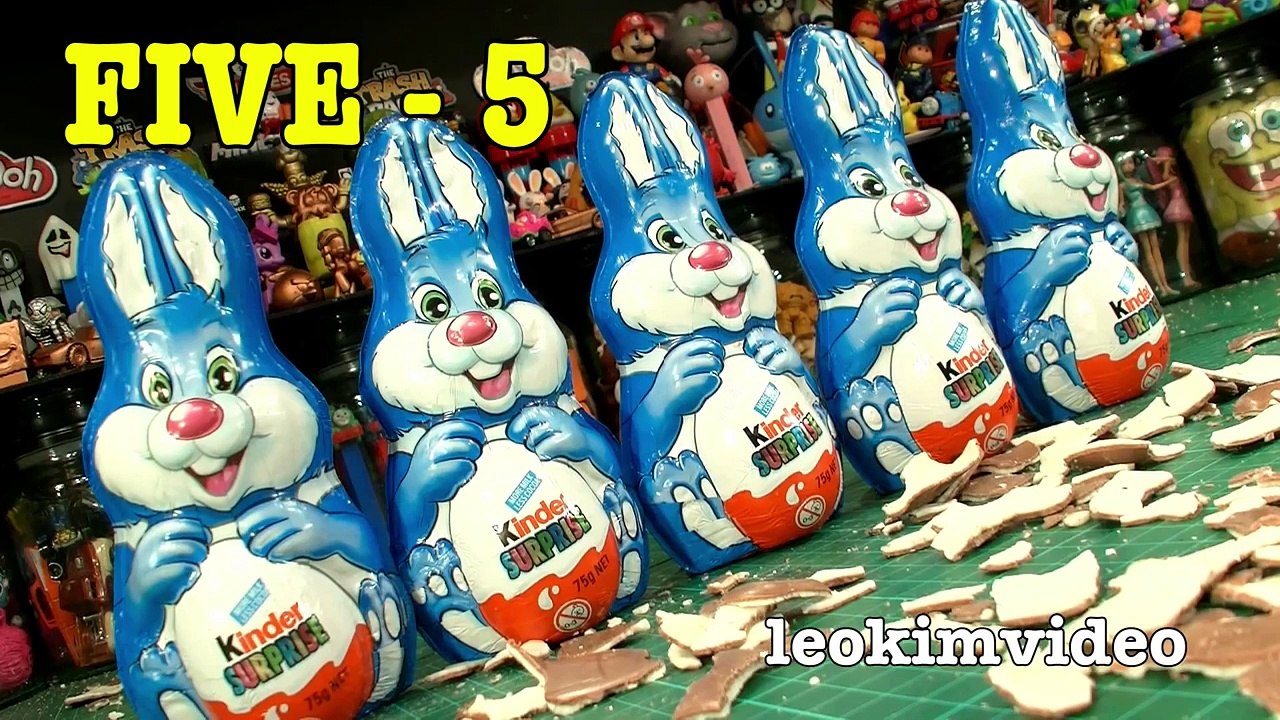 10 Kinder Surprise Bunny Counting Song 1-10 Ultimate Surprise Easter Egg Toys