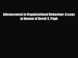 [PDF] Advancement in Organizational Behaviour: Essays in Honour of Derek S. Pugh Read Online