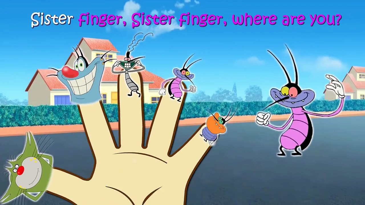 Oggy and the Cockroaches Finger Family / Nursery Rhymes