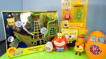 Play Doh Spongebob Squarepants Toys Flying Dutchman Ghost Ship Toy Review Kinder Surprise Egg