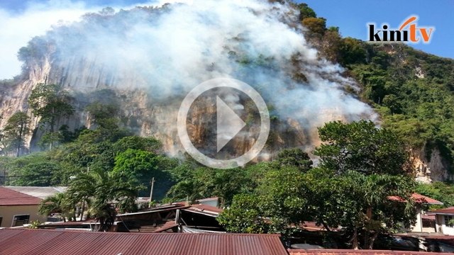 Video hutan di Batu Caves terbakar pagi tadi