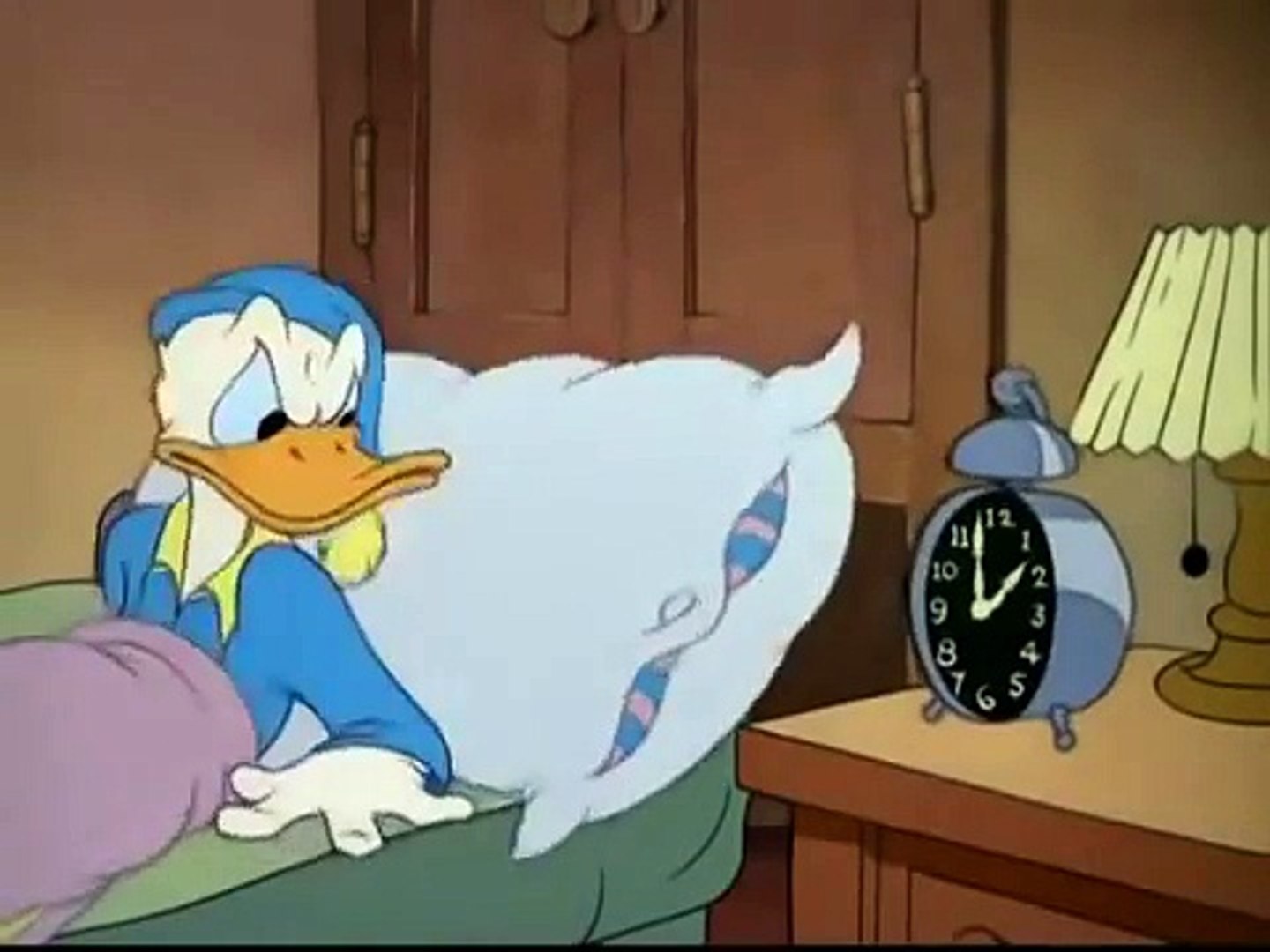 donald duck sleeping