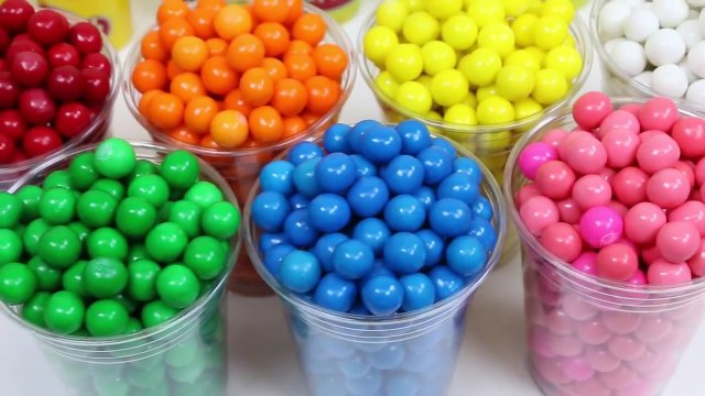 Rainbow Bubble Gum Surprise Cups with Paw Patrol My Little Pony Shopkins Hello Kitty & More!