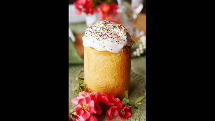 Кулич из заварного теста с корицей