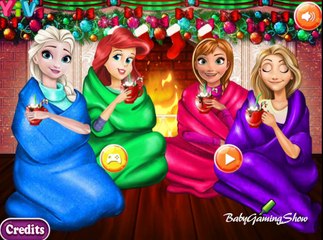 Disney Princess Playing Snowballs
