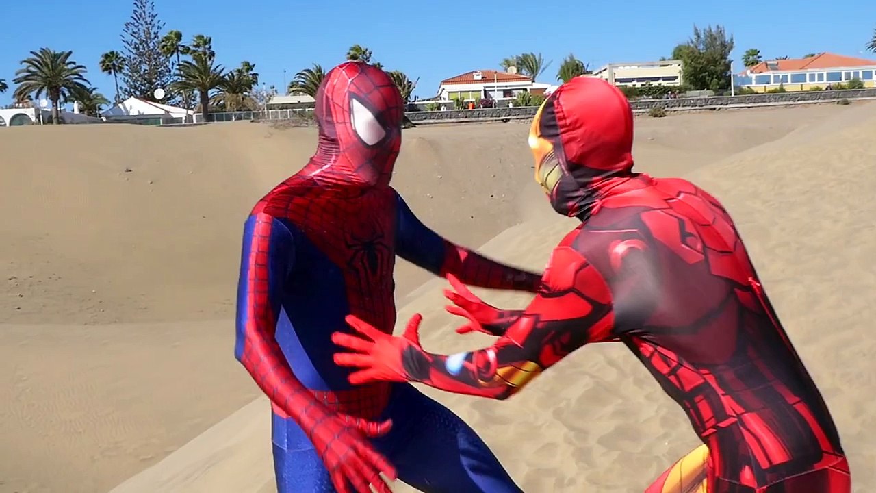 Spiderman vs Iron Man - Spiderman Epic Superhero Fight - Real Life Superheroes Movie