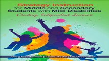 Download Strategy Instruction for Middle and Secondary Students with Mild Disabilities  Creating