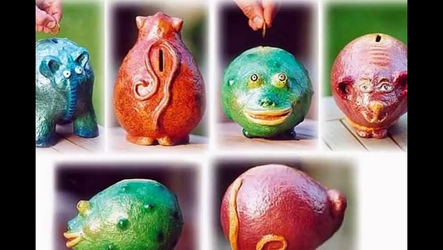 Копилка из папье-маше