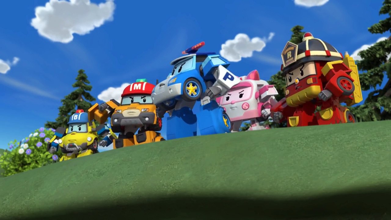 Train accident in The Brooms town (Korean) | Robocar POLI Clips vidéo