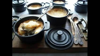 Жульен из свинины с шампиньонами