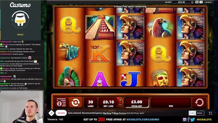 My £2200 Win on Montezuma Slot!