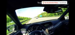Mercedes E63 AMG Onboard POV German No Speed Limit Highway Autobahn 2014 W212 4Matic V8 Sound