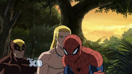 Ultimate Spider-man tranform into Man-spider! HD