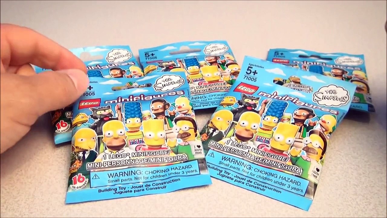 LEGO MINIFIGURE THE SIMPSONS BLIND BAGS VIDEO TOY REVIEW