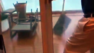Cruise ship caught in extreme storm