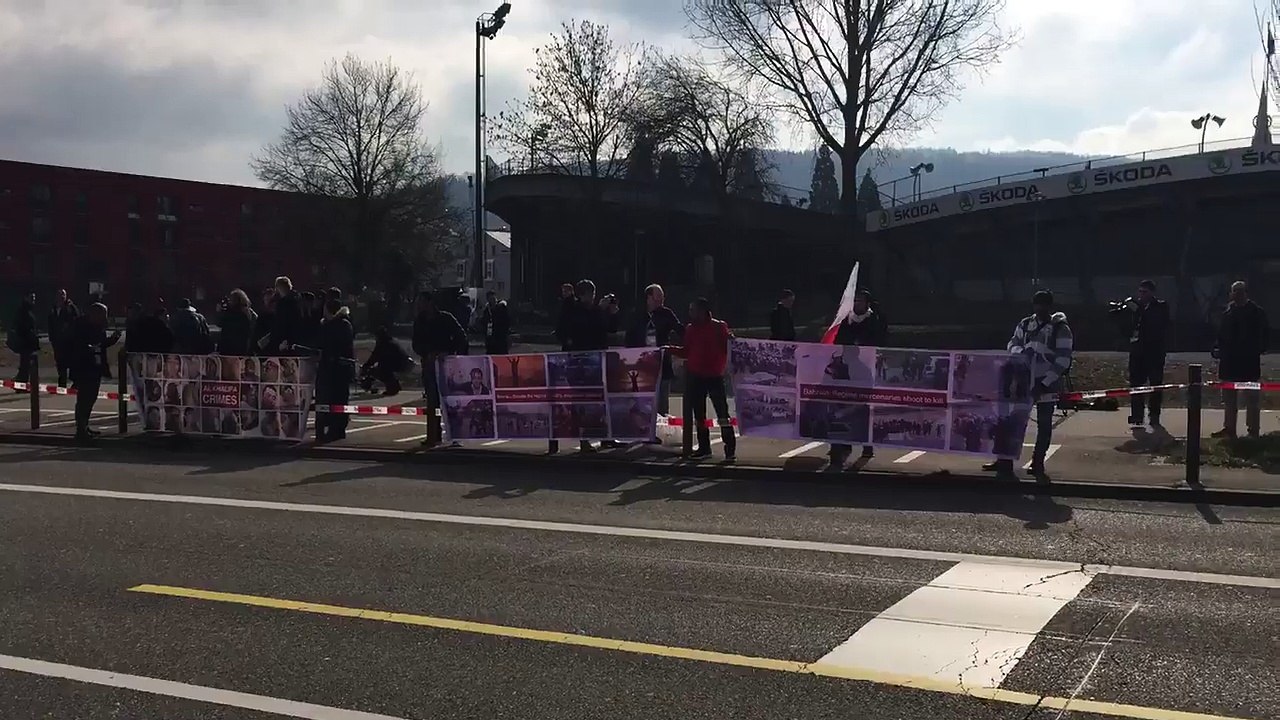 Protestors against Sheikh Salman